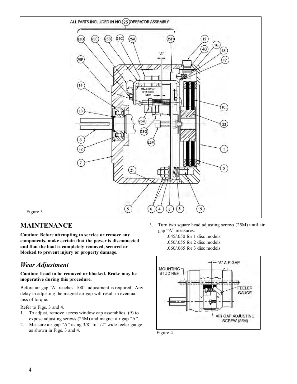 Maintenance, Wear adjustment | Dings Dynamics Group 60 Series Coupler NEMA 4X User Manual | Page 4 / 12