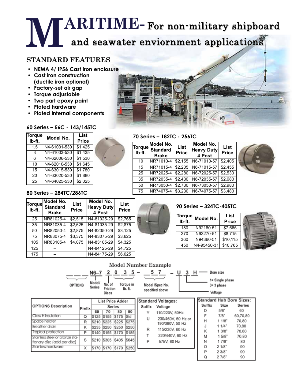 Maritime, Aritime | Dings Dynamics Group 56C  405TC frame User Manual | Page 3 / 4