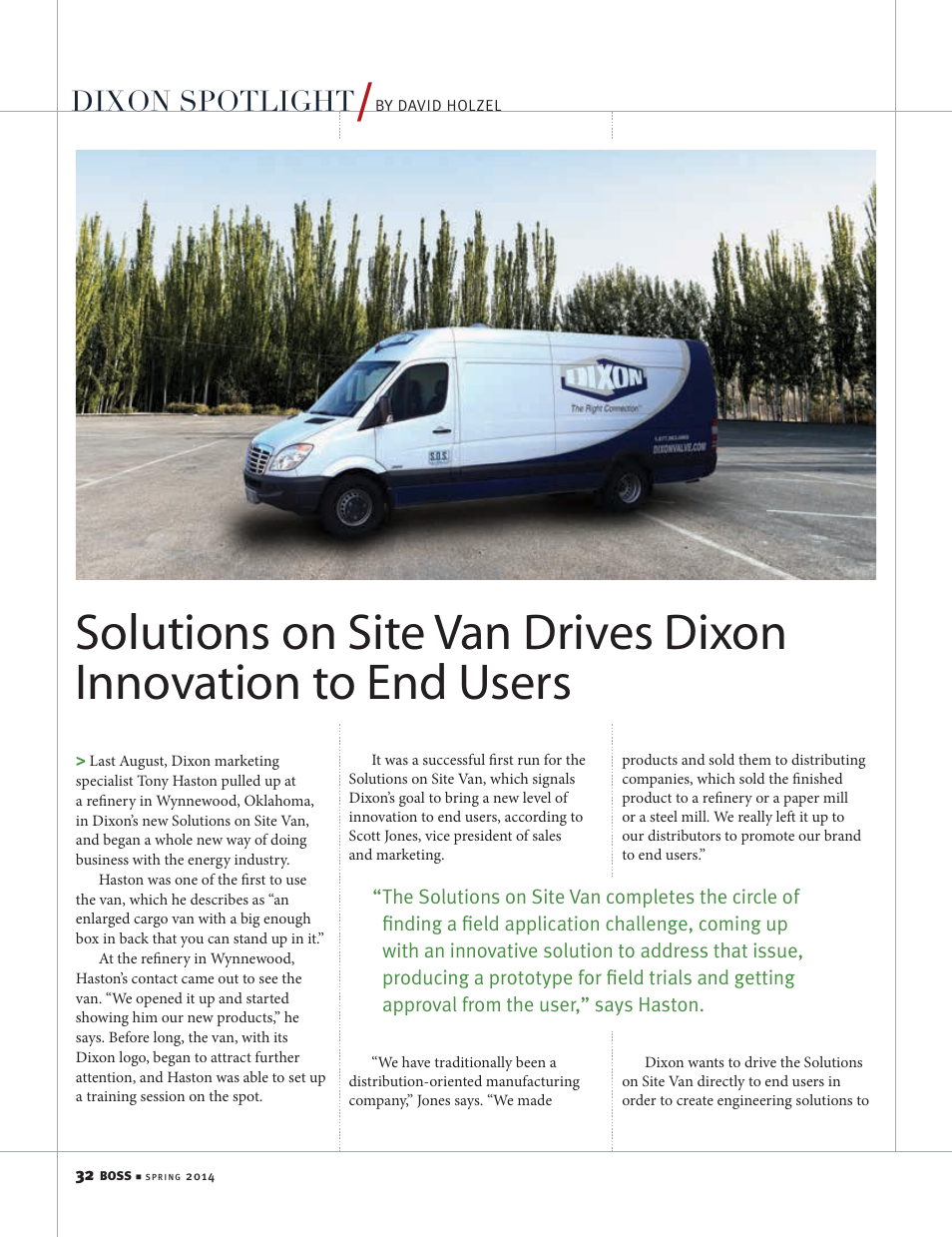 Dixon Valve SOS van User Manual | 2 pages