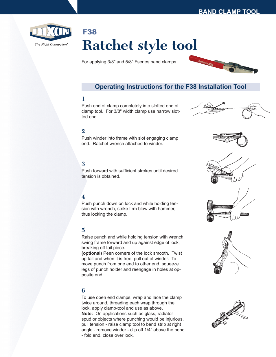 Dixon Valve F38 tool User Manual | 2 pages