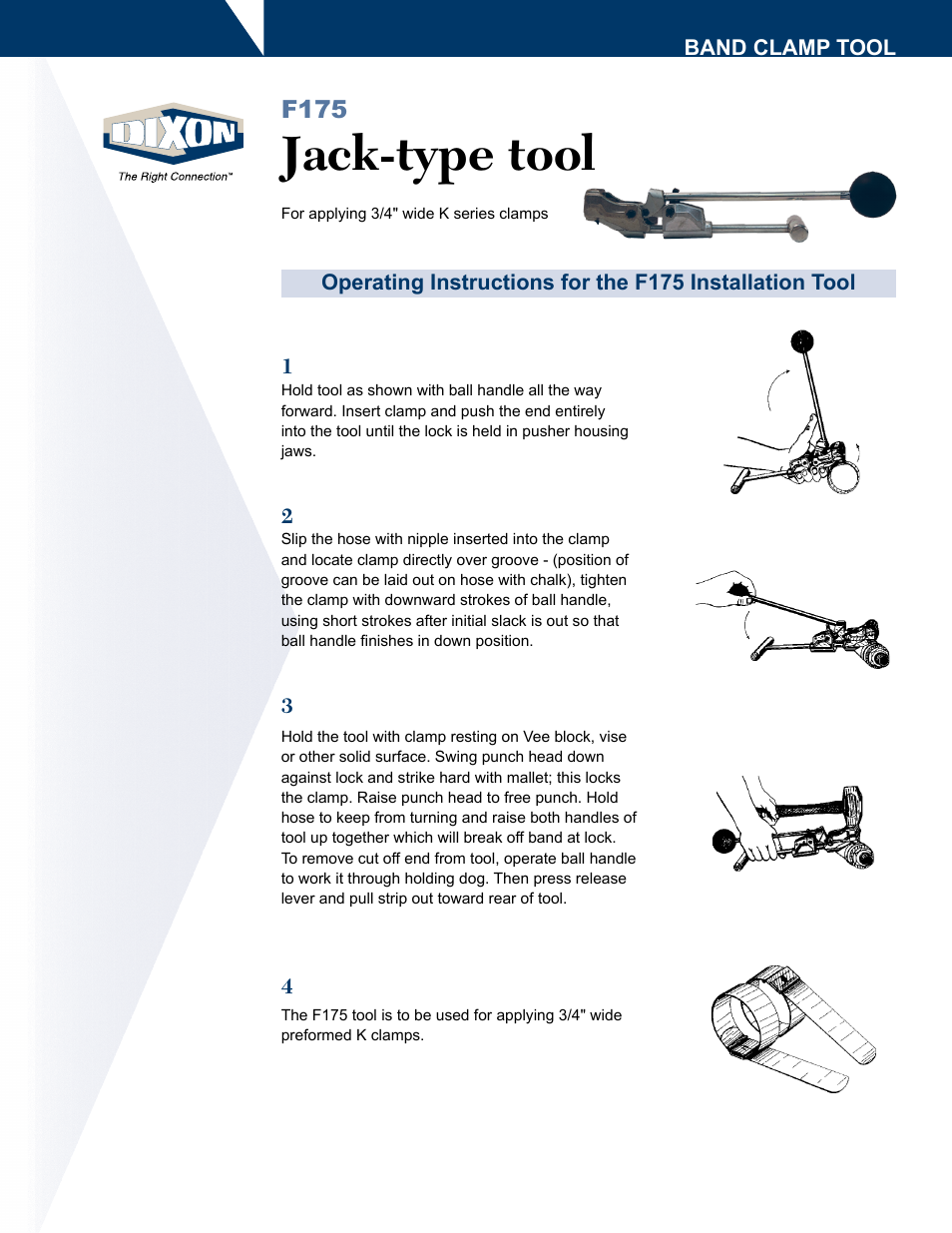 Dixon Valve F175 tool User Manual | 2 pages