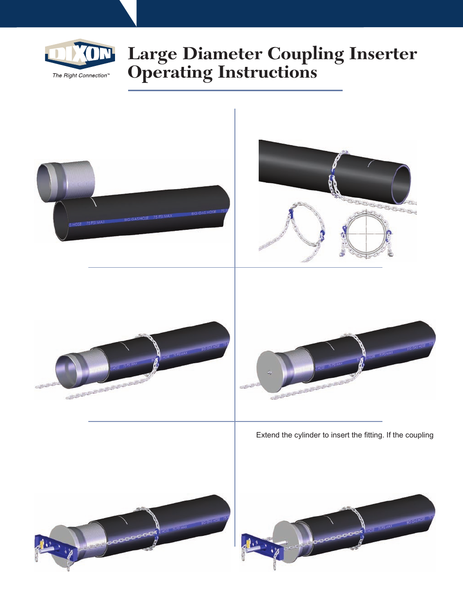 Dixon Valve CI9 Large Diameter Coupling Inserter User Manual | 2 pages