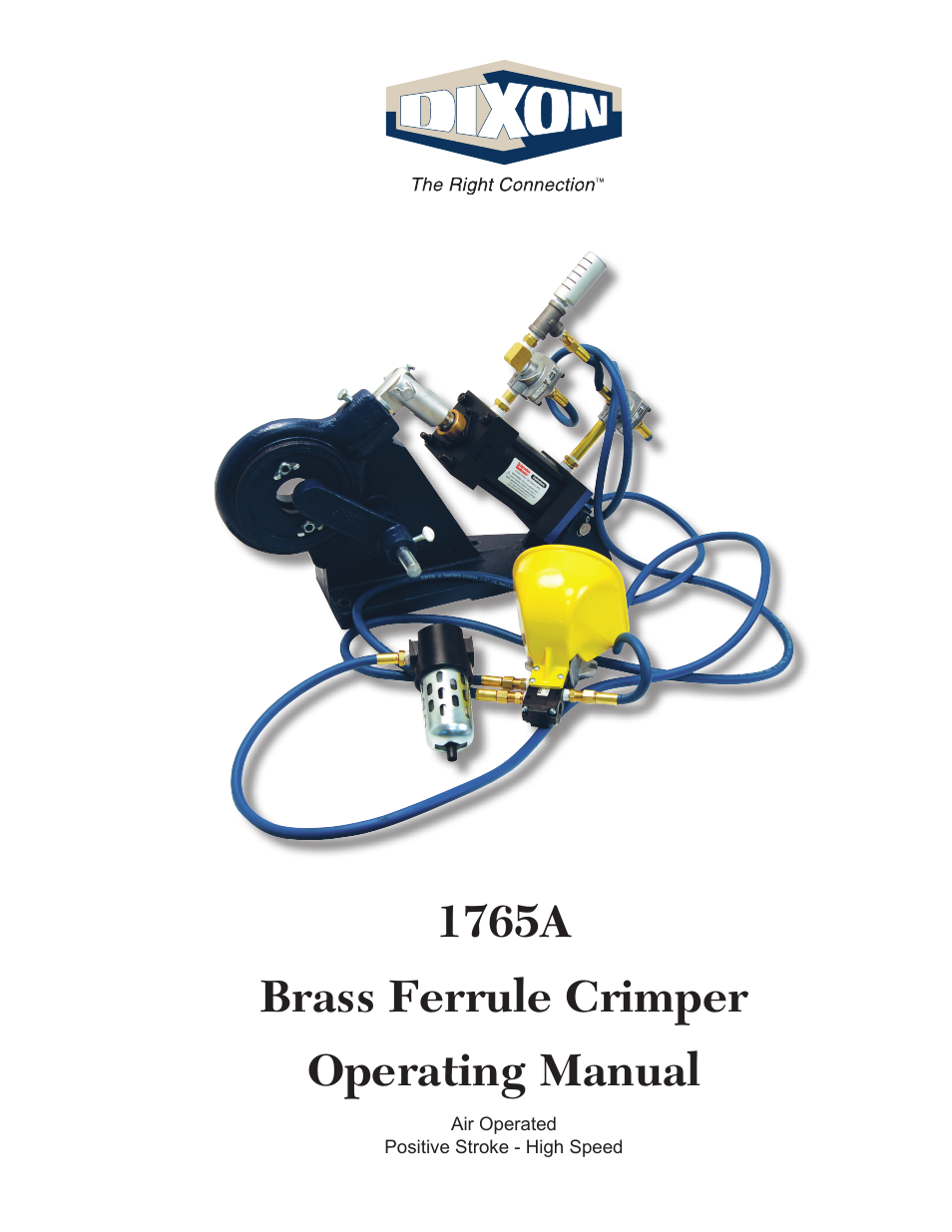 Dixon Valve 1765A Brass Ferrule Crimper User Manual | 5 pages