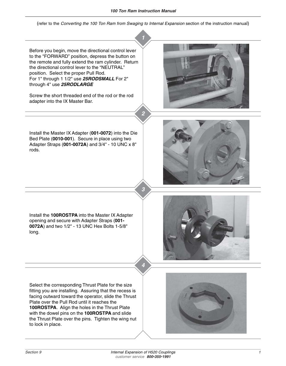 Dixon Valve 100 TON RAM SEC09 Internal Expanded Holedall Petroleum User Manual | Page 3 / 5