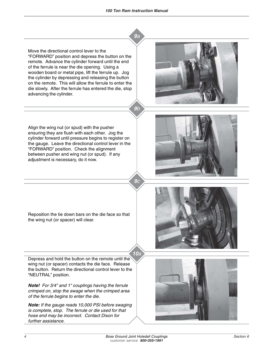 Dixon Valve 100 TON RAM SEC06 External Swaged Ground Joint User Manual | Page 6 / 7