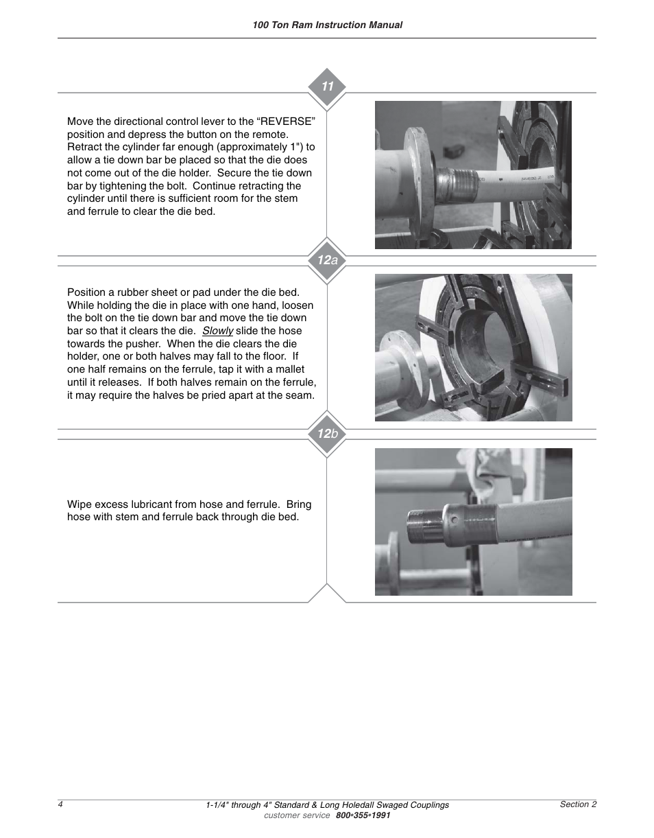 Dixon Valve 100 TON RAM SEC02 External Swaged Holedall User Manual | Page 6 / 6