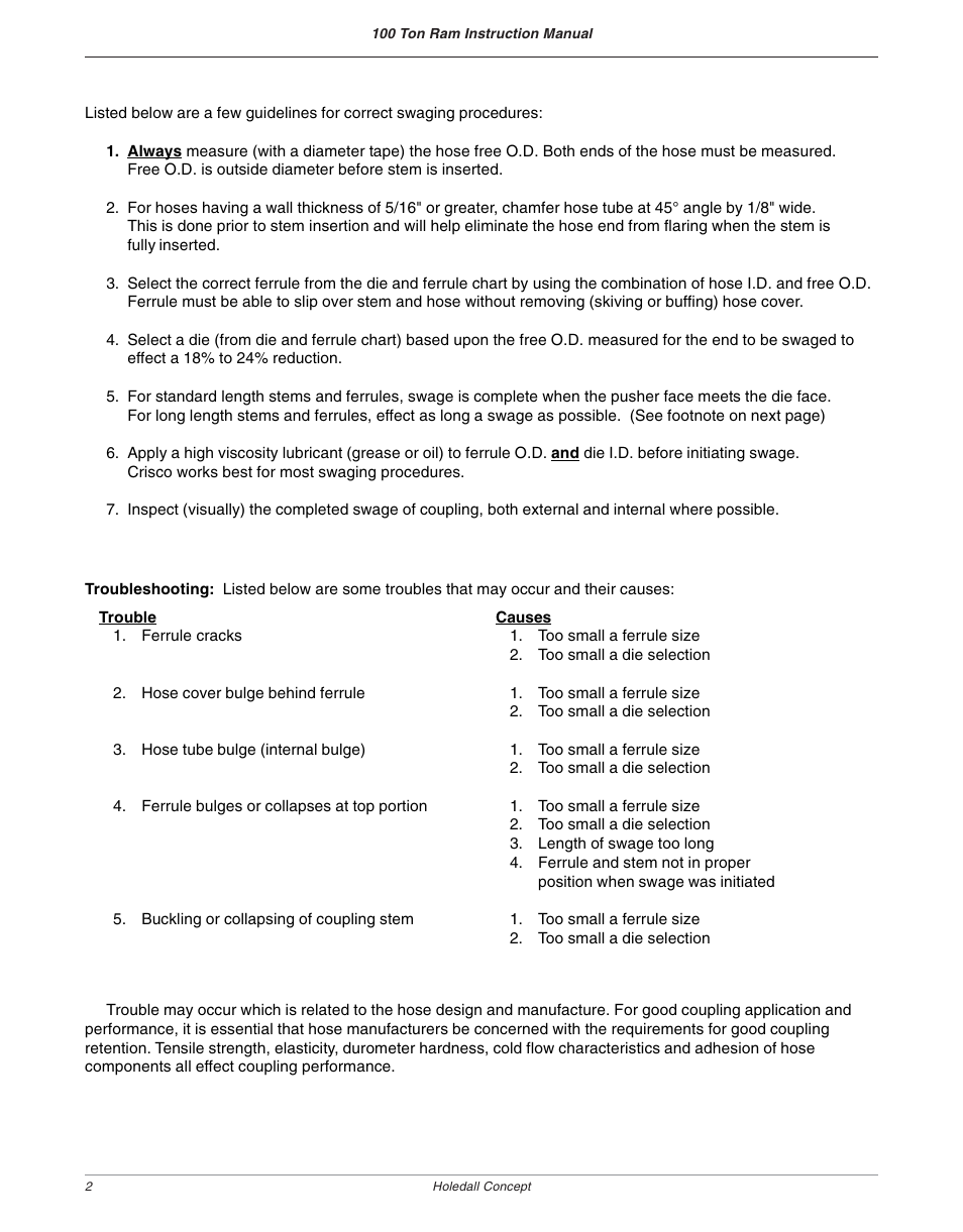 Dixon Valve 100 TON RAM Complete Manual User Manual | Page 4 / 77