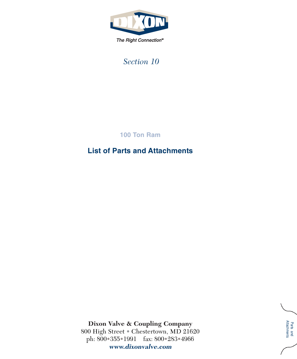 Dixon Valve 100 TON RAM Complete Manual User Manual | Page 69 / 77
