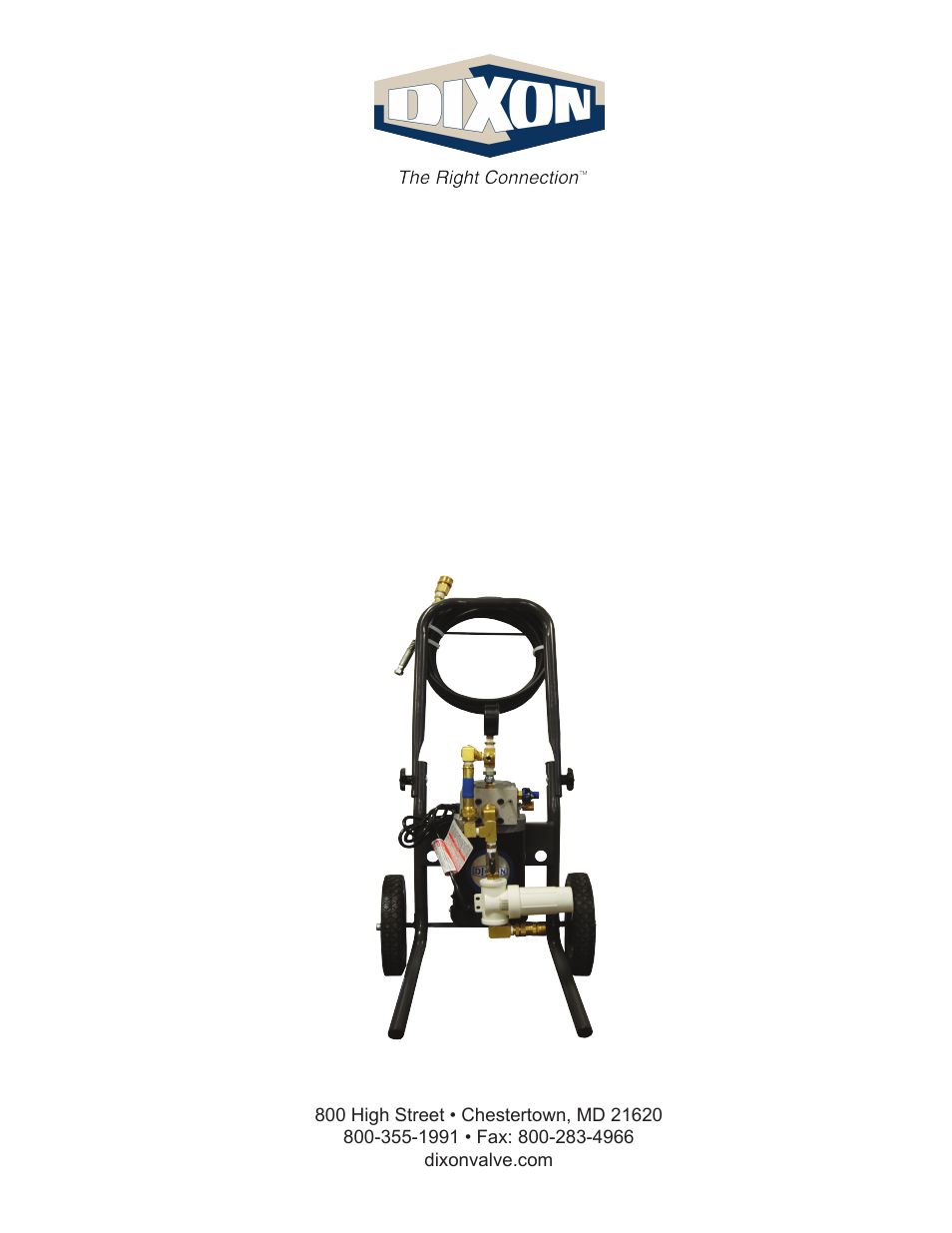 Dixon Valve Electric Test Pump Manual User Manual | 9 pages