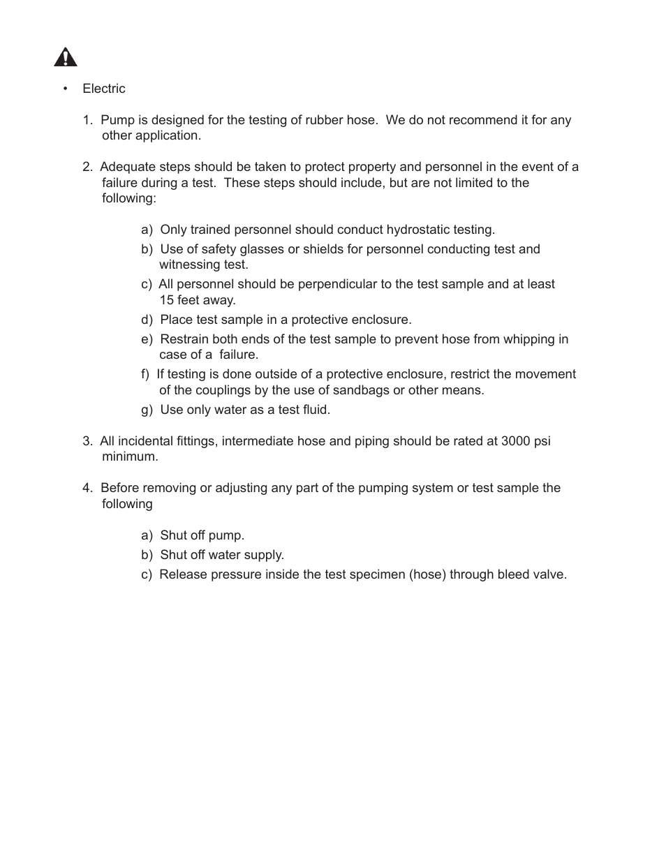 Dixon Valve Electric Test Pump Manual User Manual | Page 3 / 9