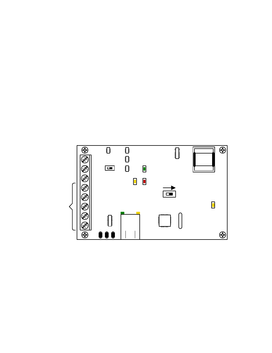 9 access plus interface board, 1 rs-485 connection | DoorKing 1808 Telephone Access Plus User Manual | Page 26 / 65