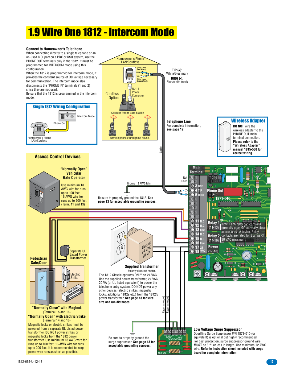 DoorKing 1812 Classic User Manual | Page 19 / 46