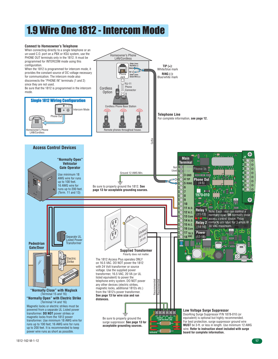 DoorKing 1812 Access Plus User Manual | Page 19 / 60