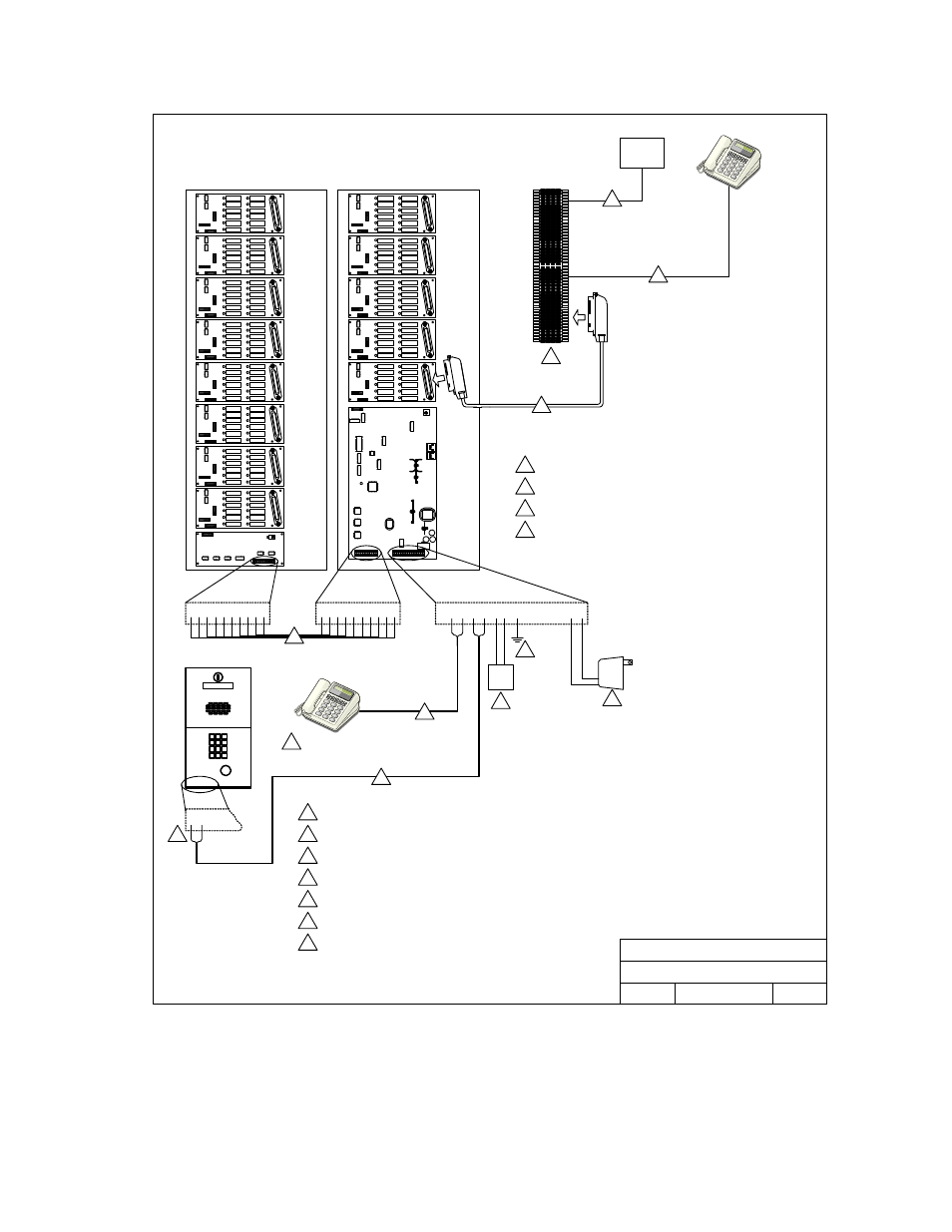 2 wiring detail – large main cabinet, Page 21 | DoorKing 1816 Intercom System-Multi User Manual | Page 21 / 49