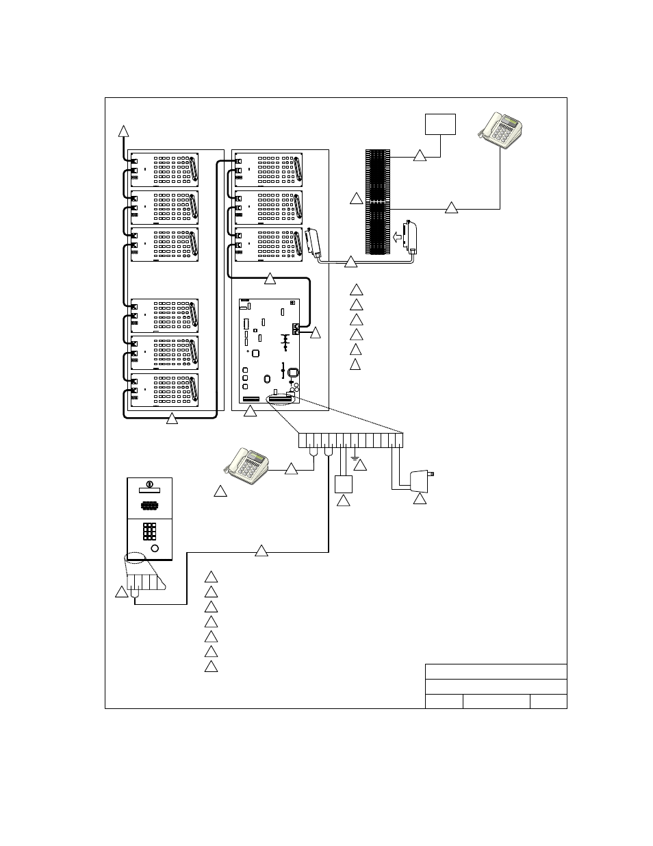 2 wiring detail – large main cabinet, Page 21 | DoorKing 1820 Telephone Intercom User Manual | Page 21 / 63