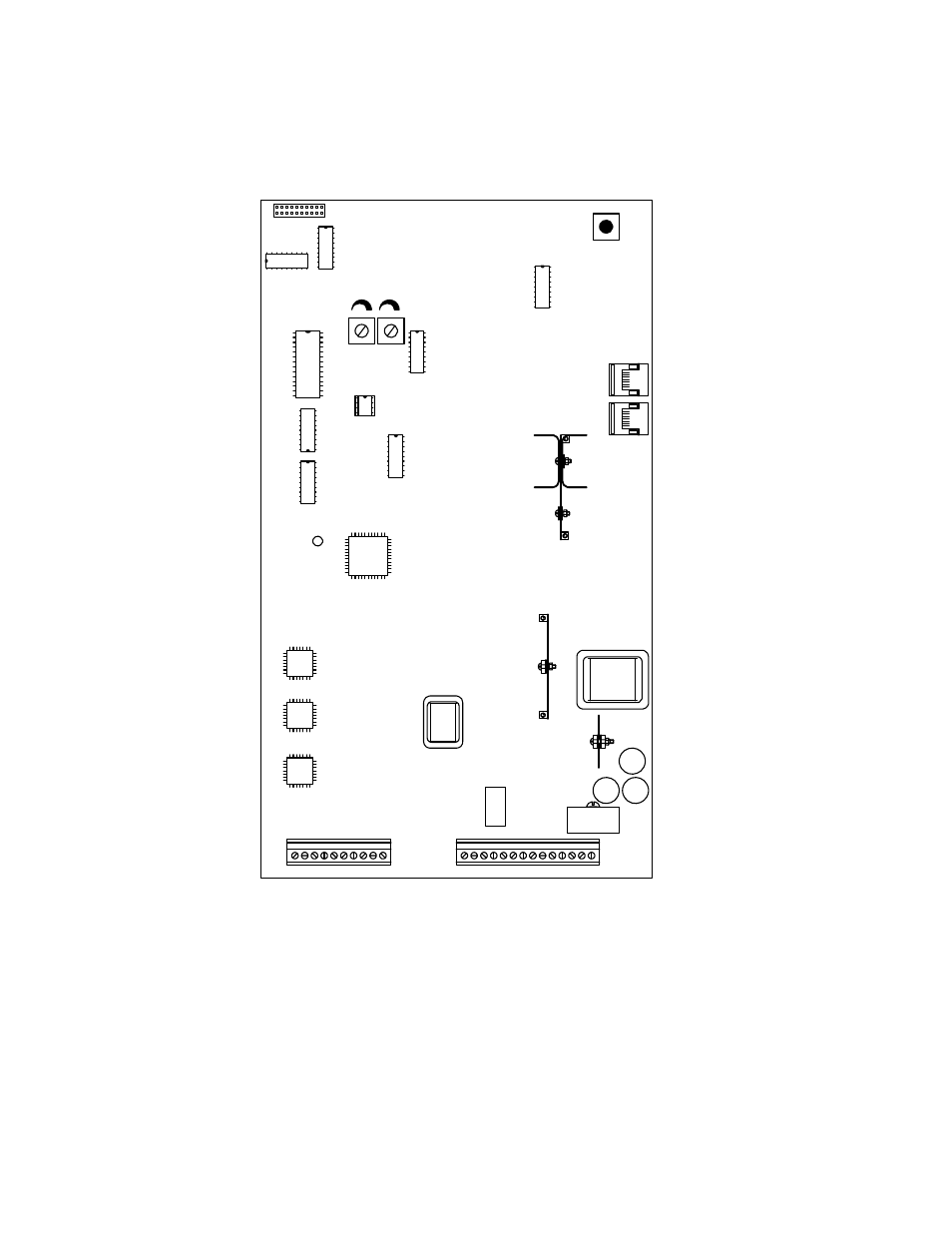 4 circuit board connector locations | DoorKing 1820 Telephone Intercom User Manual | Page 26 / 63
