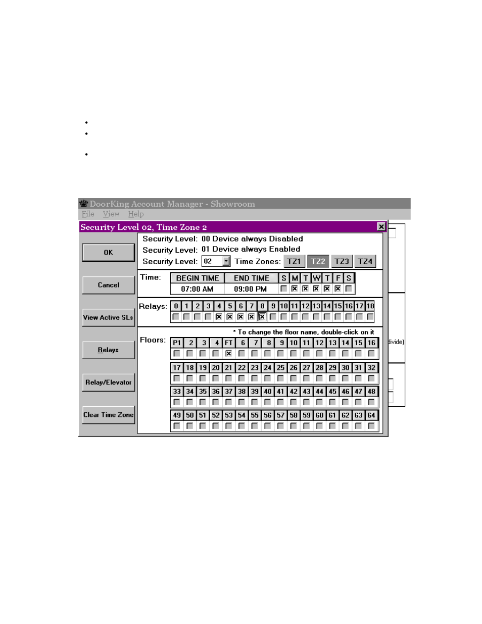 System information: security level | DoorKing 2348 Elevator Control User Manual | Page 31 / 53