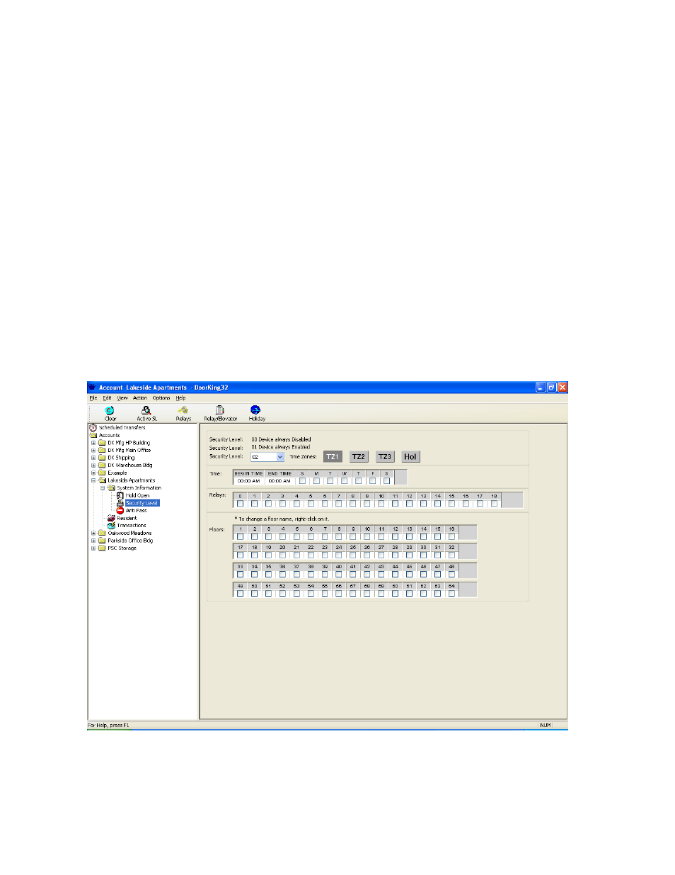5 security levels | DoorKing Remote Account Manager User Manual | Page 34 / 84
