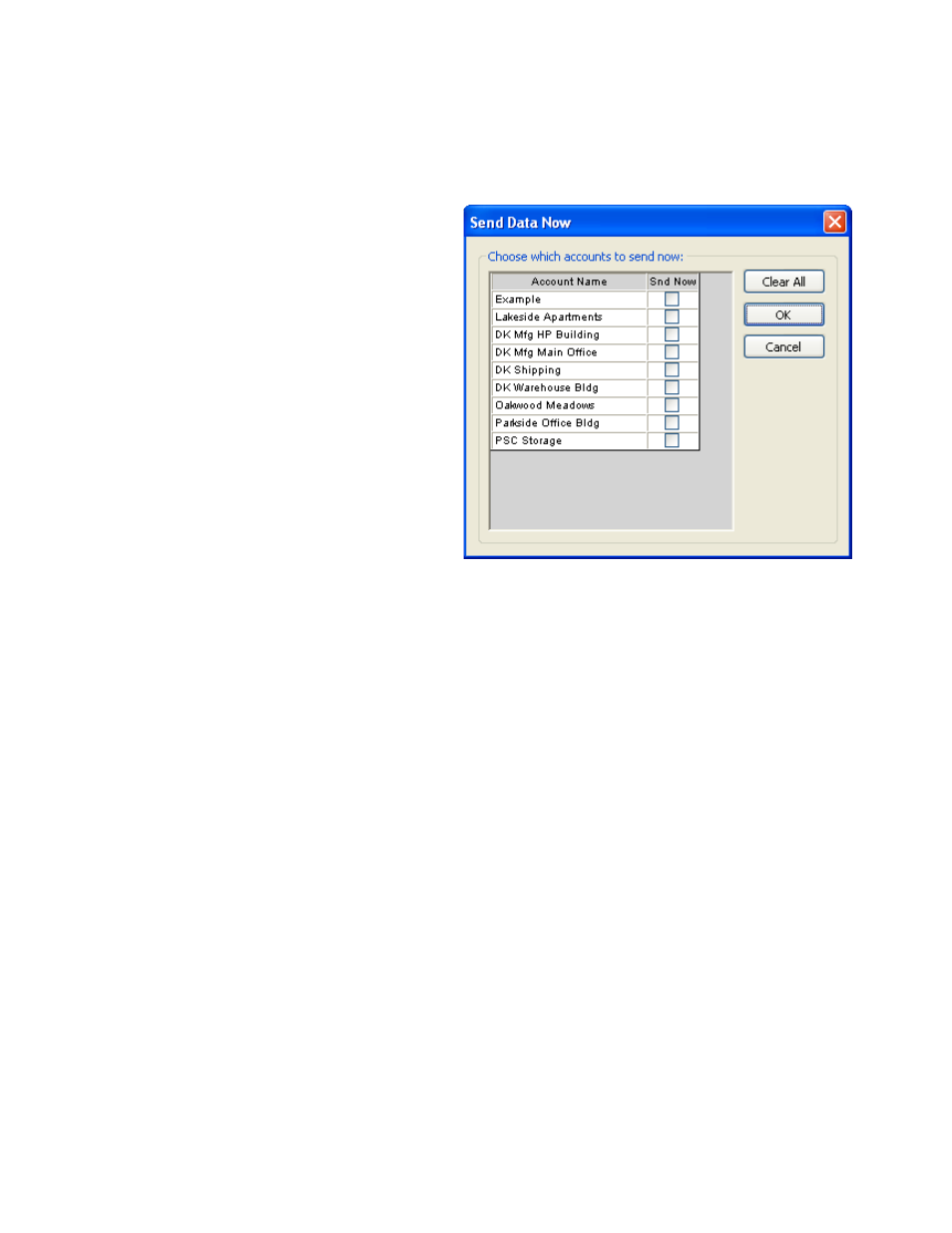 1 immediate transfer, 1 send data now | DoorKing Remote Account Manager User Manual | Page 57 / 84