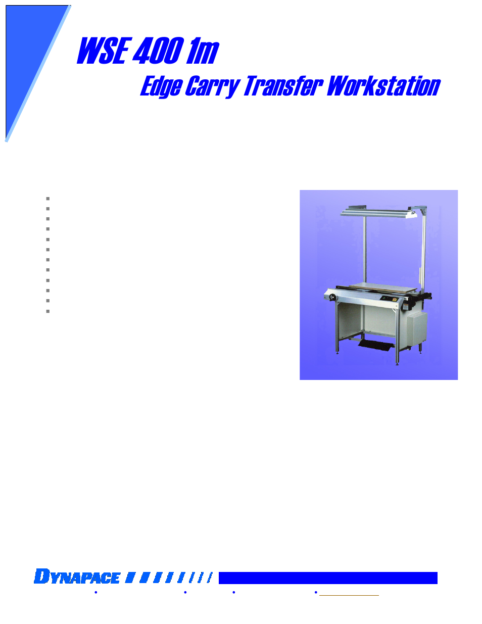 DYNAPACE Edge Carry Workstation User Manual | 1 page