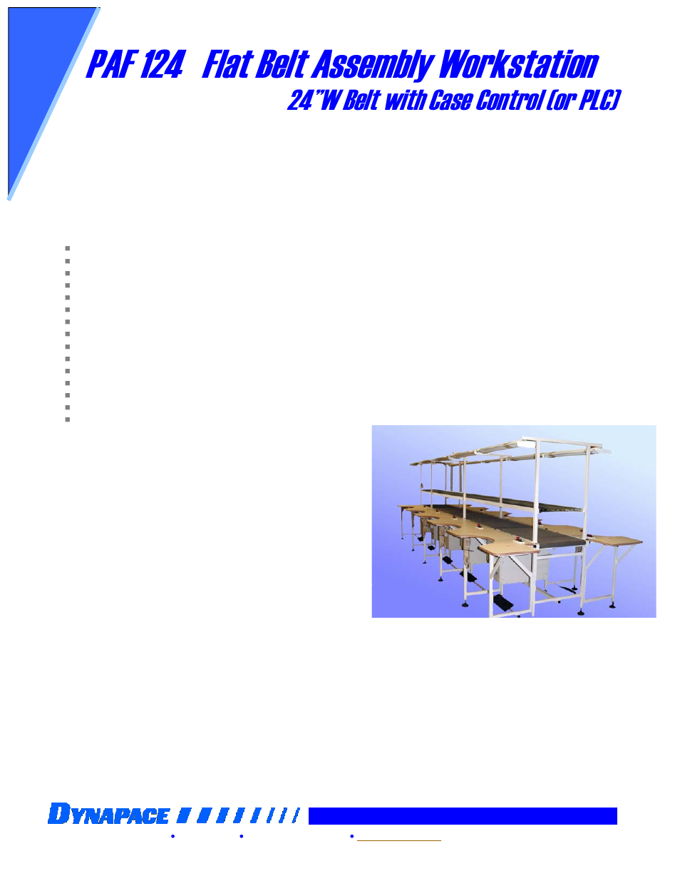 DYNAPACE Progressive Assembly Workstation User Manual | 1 page