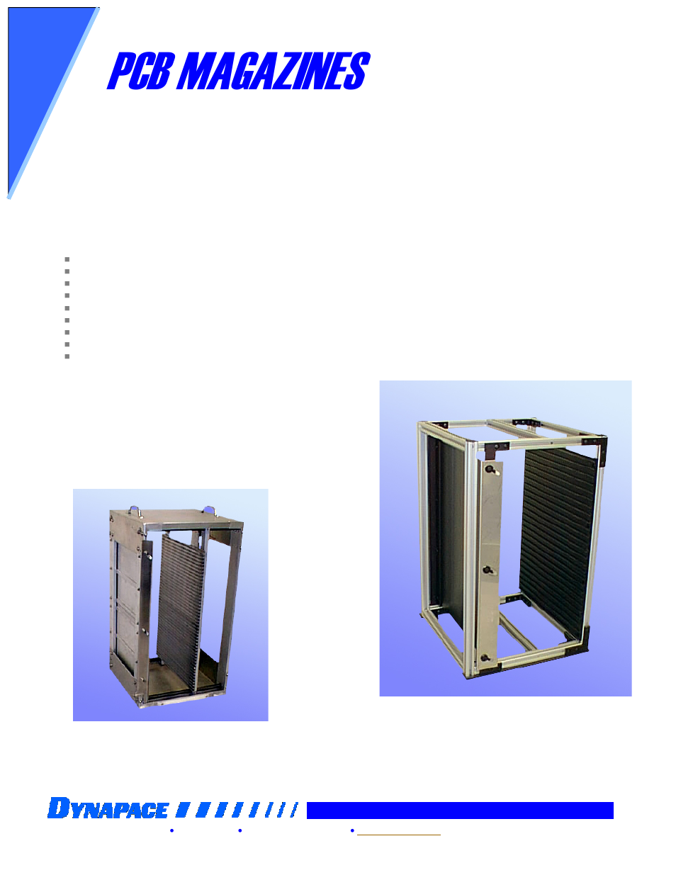 DYNAPACE Magazines User Manual | 1 page
