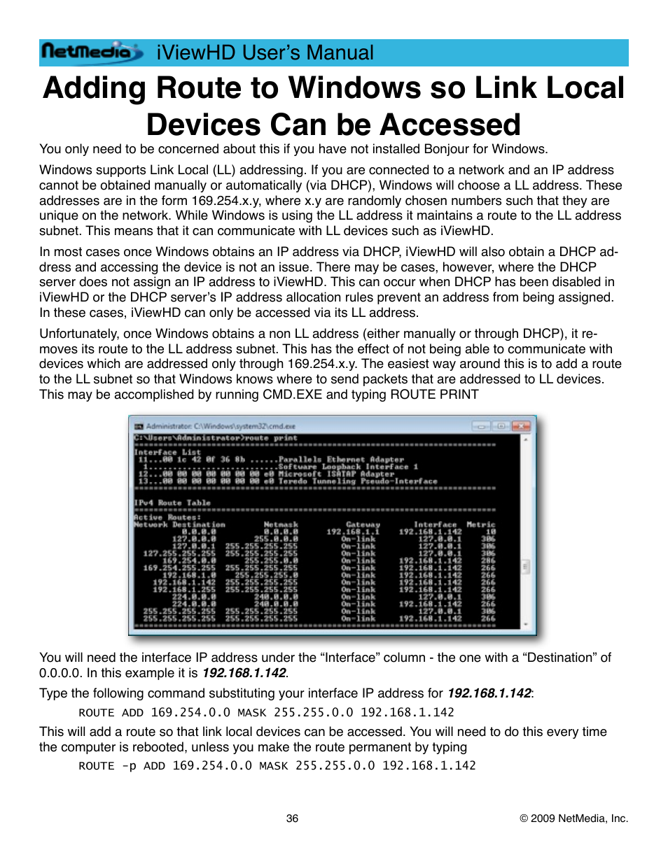 Cessed, Iviewhd userʼs manual | NetMedia iViewHD-2M User Manual | Page 36 / 42