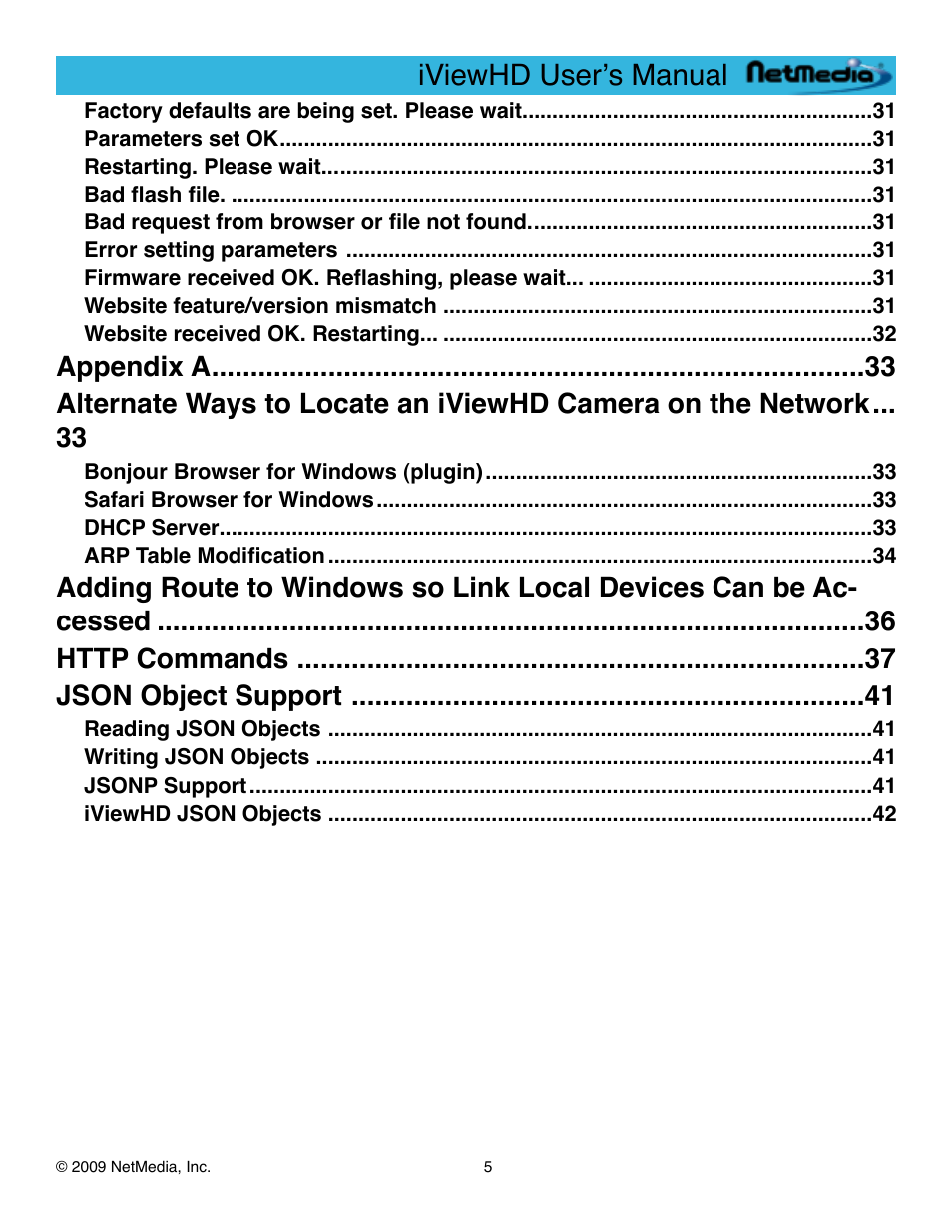 Iviewhd userʼs manual | NetMedia iViewHD-2M User Manual | Page 5 / 42