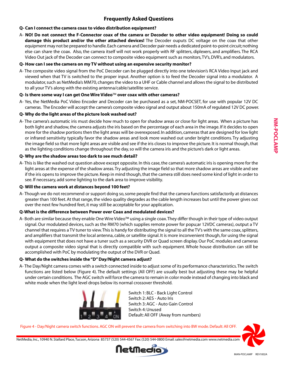 NetMedia POCLAMP-DI User Manual | Page 4 / 4