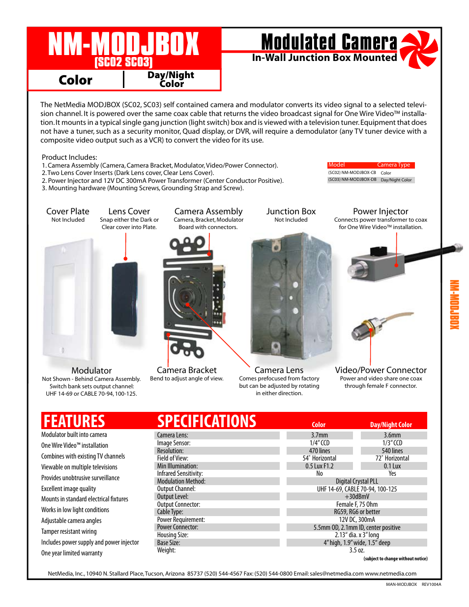 NetMedia MODJBOX-DB User Manual | 4 pages