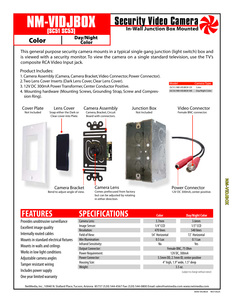 NetMedia VIDJBOX-DB User Manual | 4 pages