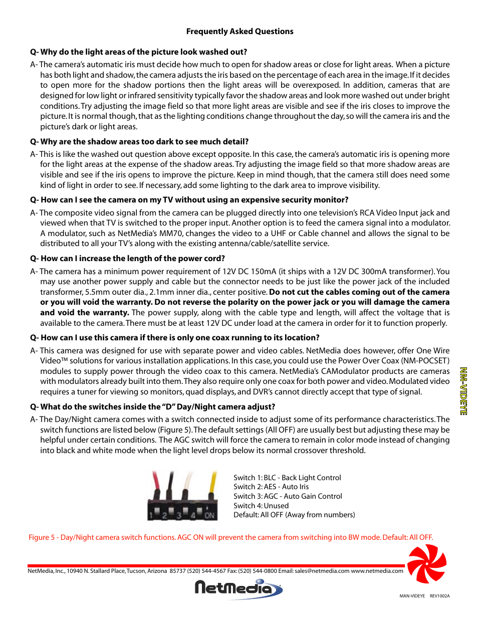 NetMedia VIDEYE-DN User Manual | Page 4 / 4