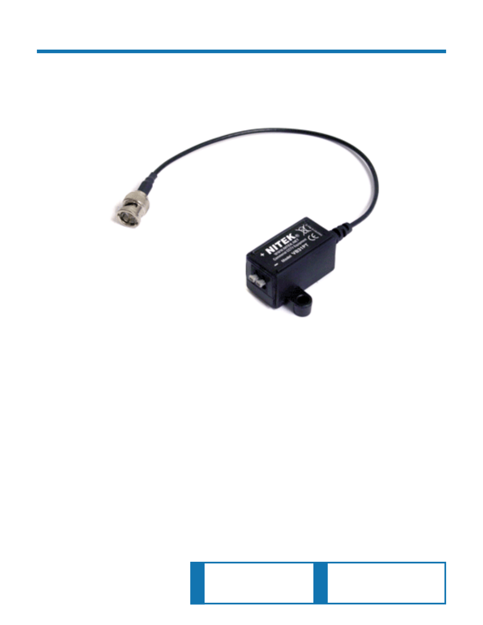 Nitek VB31PT User Manual | 7 pages