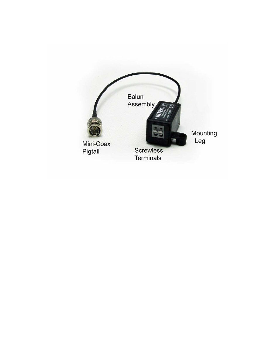 Parts of the vb31pt installation & setup | Nitek VB31PT User Manual | Page 3 / 7