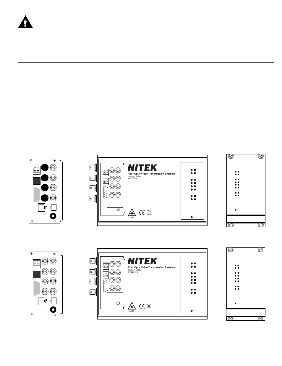 Nitek FRS58111xR00 User Manual | 5 pages