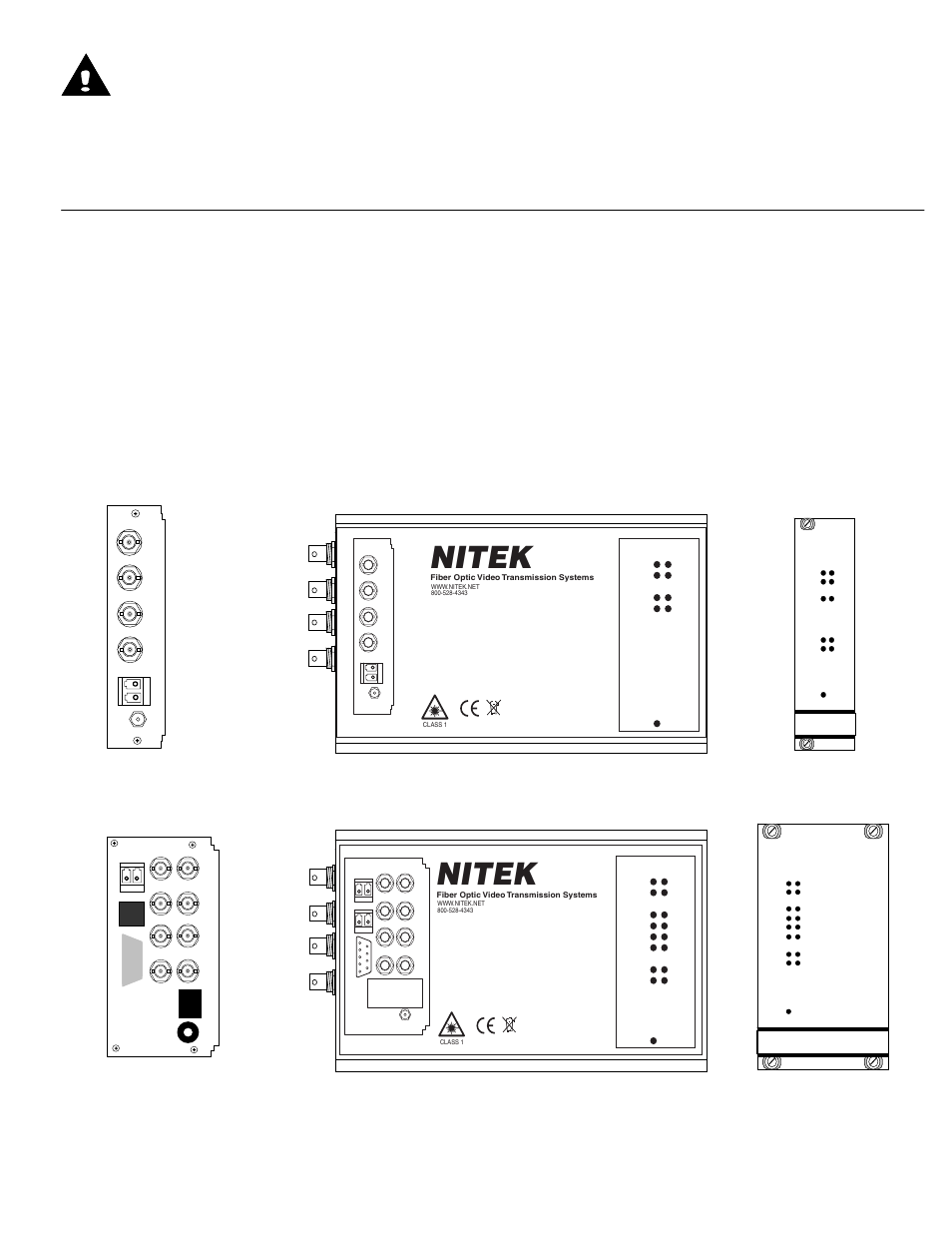 Nitek FRS581000R00 User Manual | 4 pages