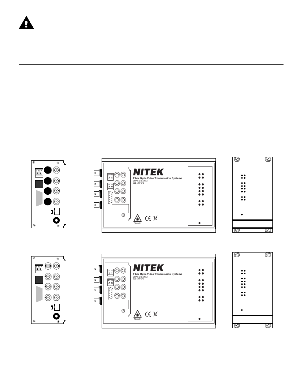 Nitek FRS58110xR00 User Manual | 5 pages