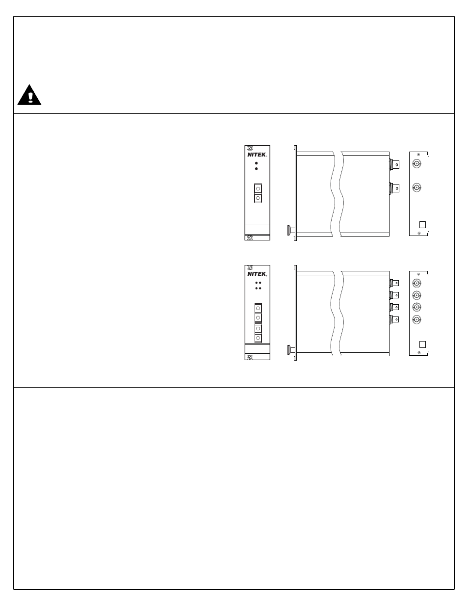 Nitek FRS3xx000R00 User Manual | 2 pages