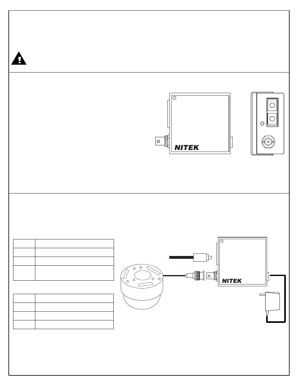 Nitek FTS311000S00 User Manual | 1 page