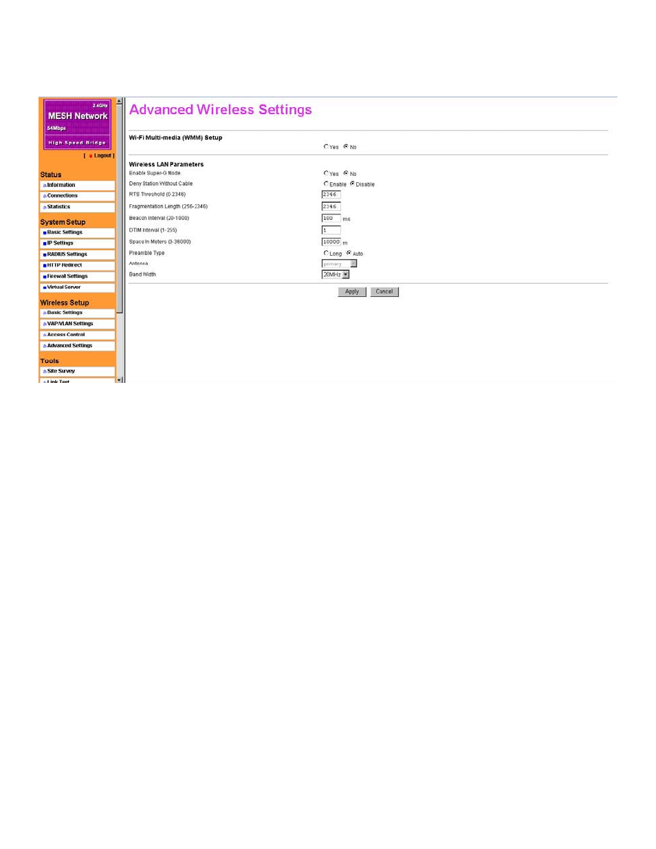 Advanced settings | Nitek MNG6448 User Manual | Page 21 / 30