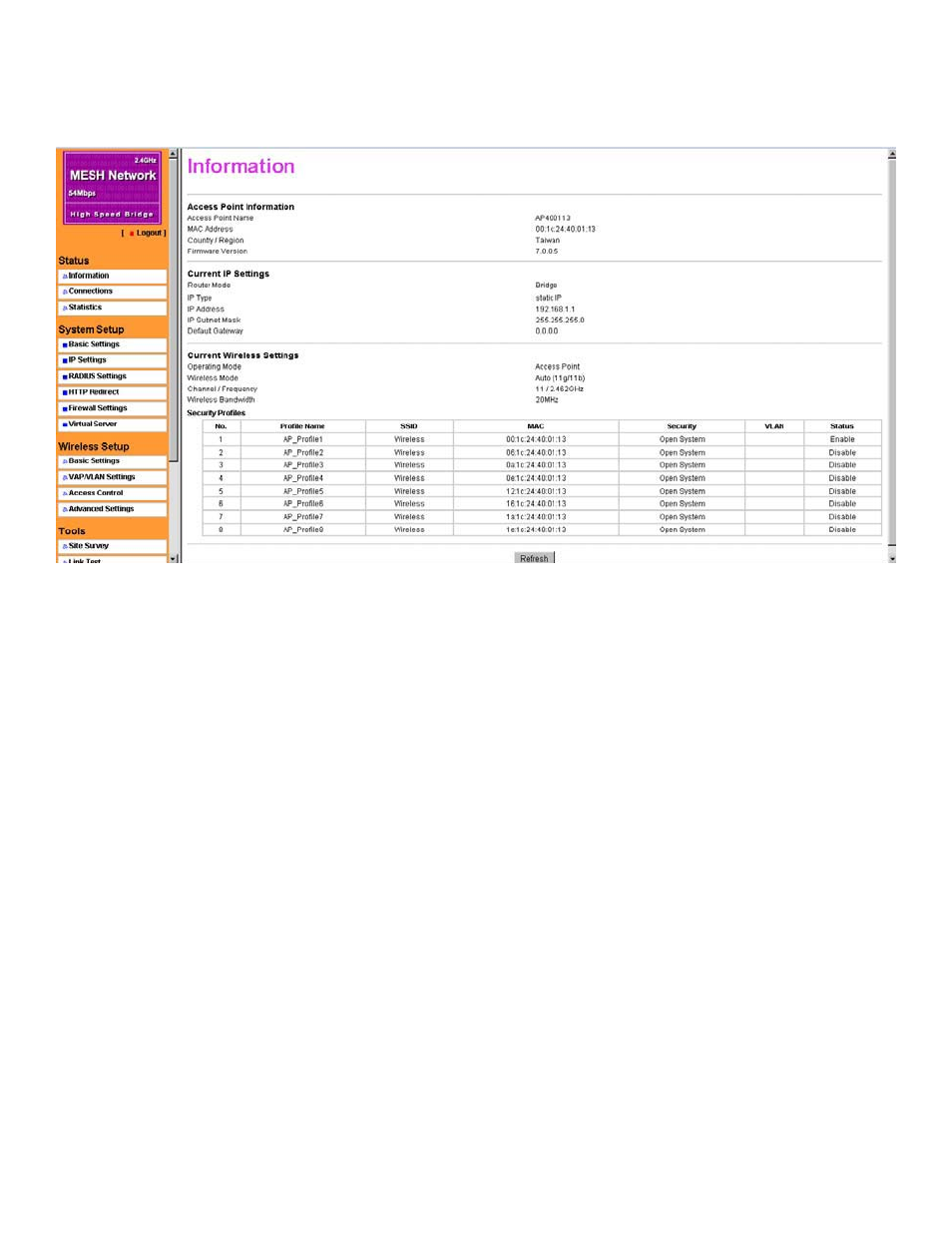 Chapter 6 management, View the general information | Nitek MNG6448 User Manual | Page 24 / 30