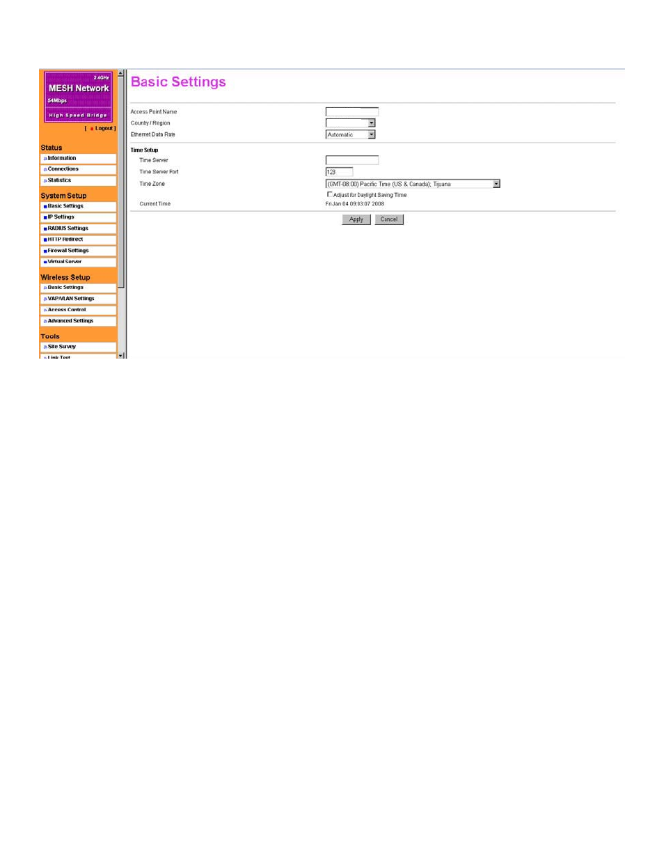 Set the basic configuration | Nitek MNG6448 User Manual | Page 9 / 30