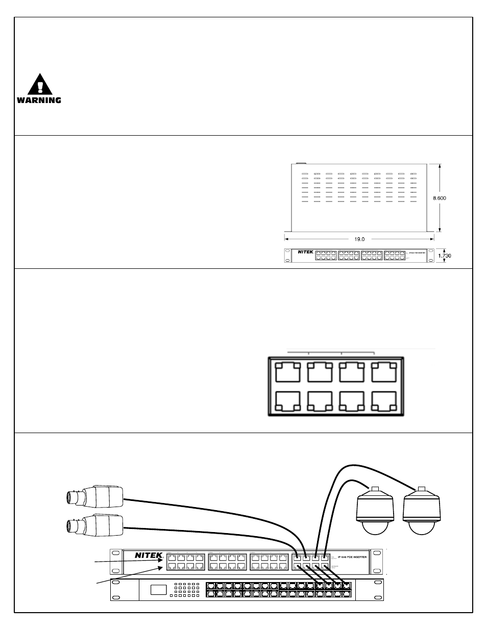 Nitek IP1648M User Manual | 1 page