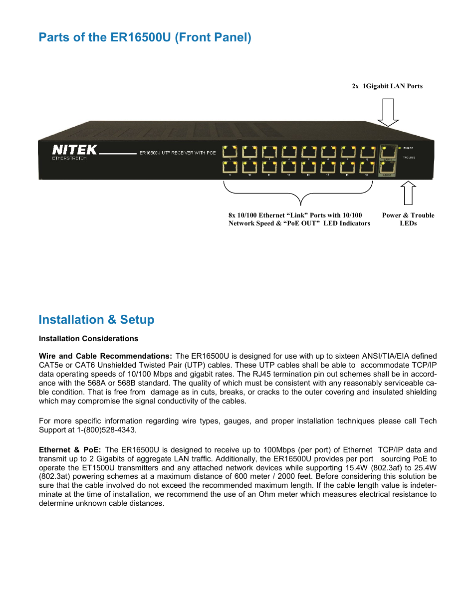 Nitek ER16500U User Manual | Page 3 / 11