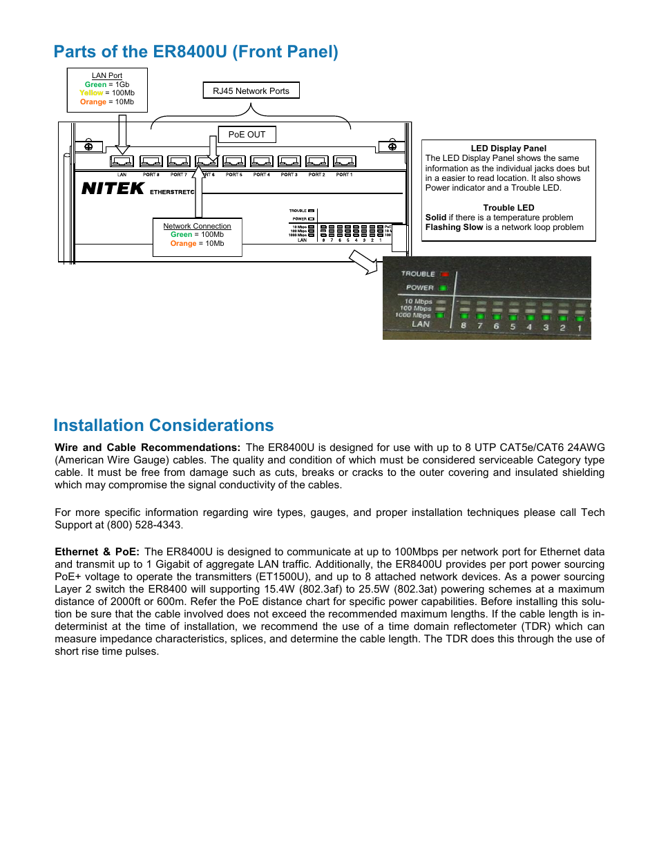 Nitek ER8400U User Manual | Page 3 / 12