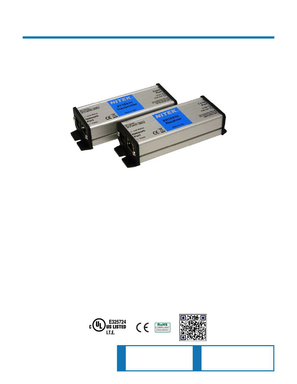 Nitek EL1551U User Manual | 9 pages