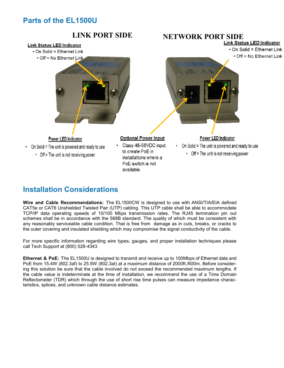 Nitek EL1500U User Manual | Page 3 / 9