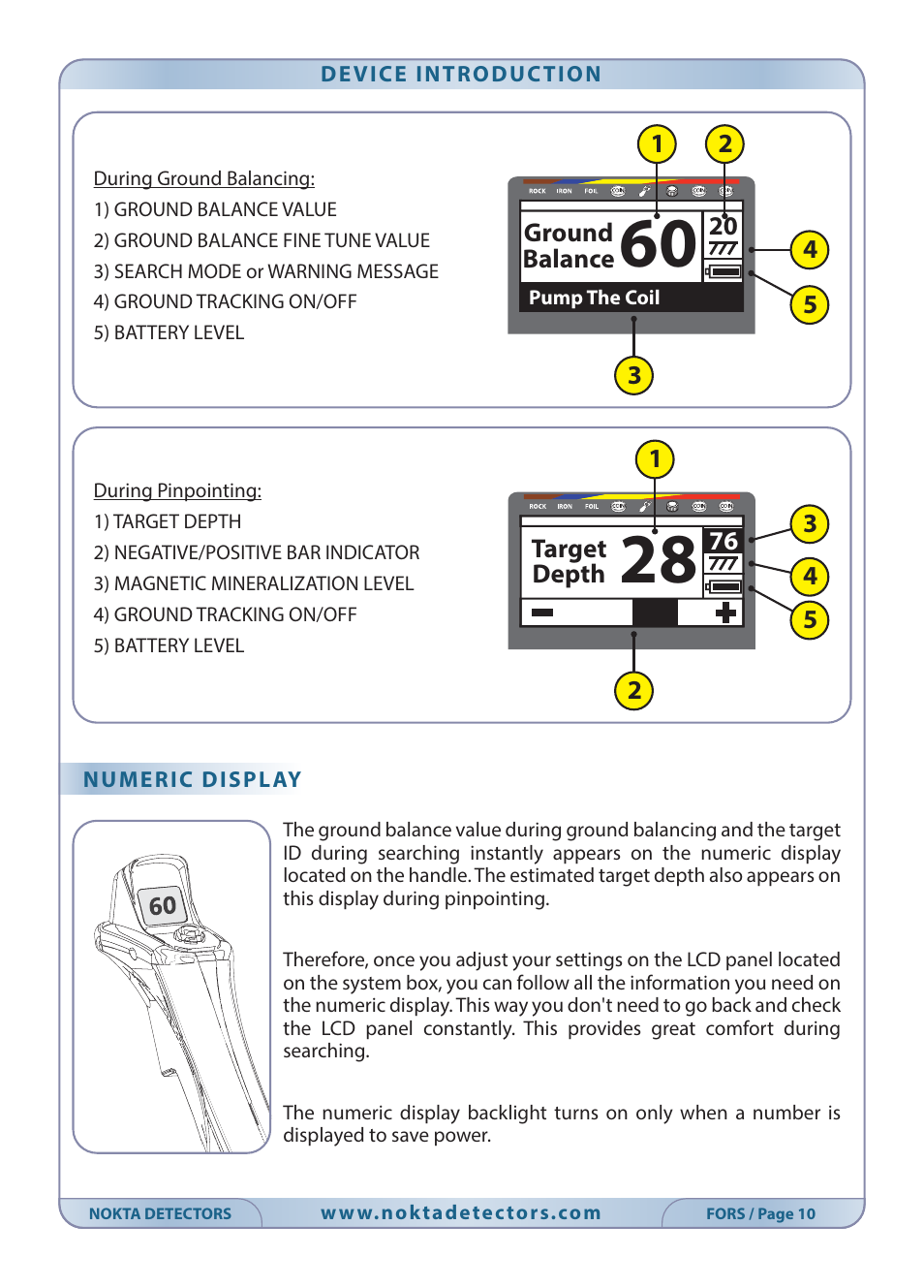 Nokta detectors Fors CoRe User Manual | Page 11 / 33