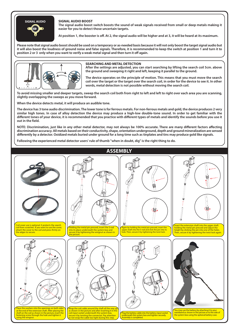 Assembly | Nokta detectors Velox One Quick Guide User Manual | Page 2 / 2