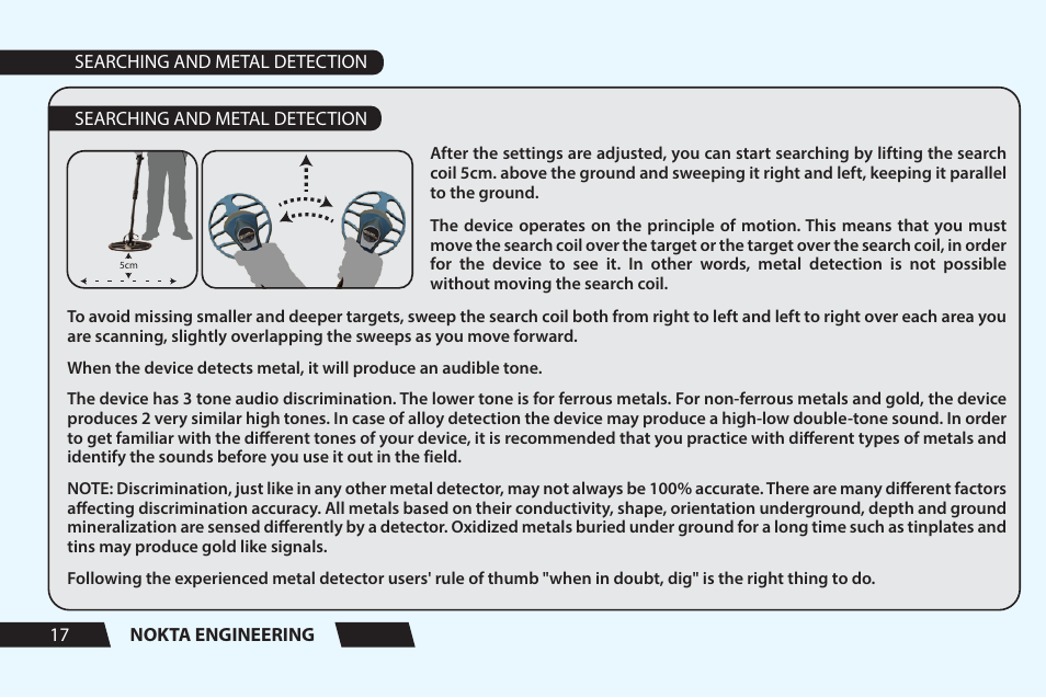 Nokta detectors Velox One User Manual User Manual | Page 18 / 20